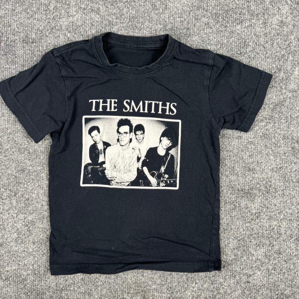 The Smiths T-Shirt Kids Size XS Black Band Graphic Short Sleeve Rock Tee